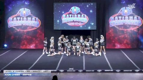 Icon Cheer - Empire [2025 L2 Junior - D2 - Small Day 1] 2025 America's Best Grand Nationals