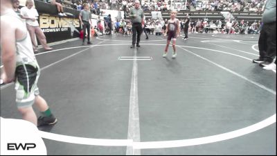 43 lbs Semifinal - Riley Tarwater, Eufaula Ironheads Wrestling Club vs Everett Collard, Standfast OKC