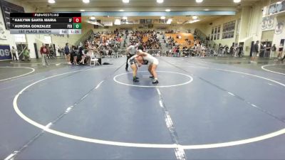 135 lbs 1st Place Match - Aurora Gonzalez, Perris vs Kailynn Santa Maria, Santa Fe