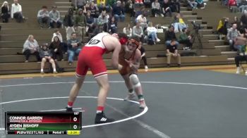 197 lbs 3rd Place Match - Connor Garren, Washington & Jefferson vs Ayden Bishoff, Waynesburg