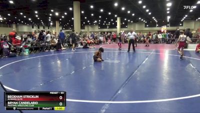 65 lbs Cons. Round 1 - Bryan Candelario, Mustang Wrestling Club vs Beckham Stricklin, Alabama Elite