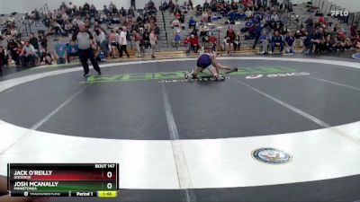 145 lbs Round 4 - Josh McAnally, Minnetonka vs Jack O`Reilly, Goodhue