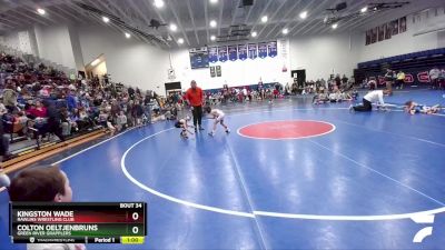 63 lbs Champ. Round 1 - Colton Oeltjenbruns, Green River Grapplers vs Kingston Wade, Rawlins Wrestling Club