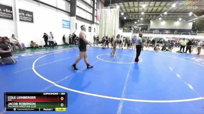 288 lbs Round 3 - Jacob Roberson, Tallwood Wrestling Club vs Cole Leinberger, N/A