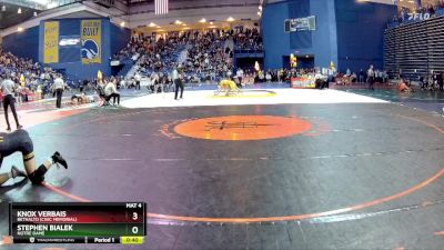 150 lbs Cons. Round 1 - KNOX VERBAIS, Bethalto (Civic Memorial) vs Stephen Bialek, Notre Dame