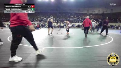 B4A-215 lbs Quarterfinal - Devyn Anderson, Plainview vs Kale Charboneau, Wagoner