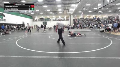 126 lbs Champ. Round 2 - Owen Carver, Eierman Elite vs Ahmad Ghuneim, Bonhomme Wresling
