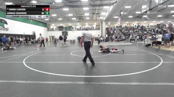 126 lbs Champ. Round 2 - Owen Carver, Eierman Elite vs Ahmad Ghuneim, Bonhomme Wresling