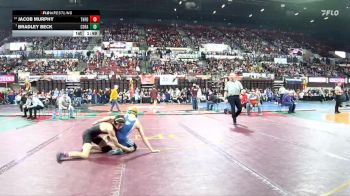 A - 132 lbs Champ. Round 1 - Bradley Beck, Columbia Falls vs Jacob Murphy, Three Forks/Ennis