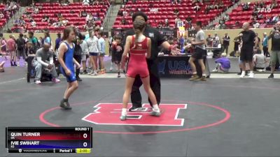 87 lbs Round 1 - Quin Turner, OK vs Ivie Swihart, KS