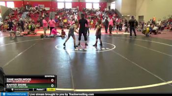 90 lbs Semifinal - Karter Shore, Brute Force Wrestling vs Zane Hazelwood, Ironclad Wrestling Club