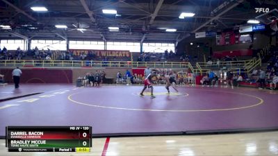 120 lbs Cons. Semi - Bradley McCue, Terre Haute South vs Darrel Bacon, Evansville Harrison