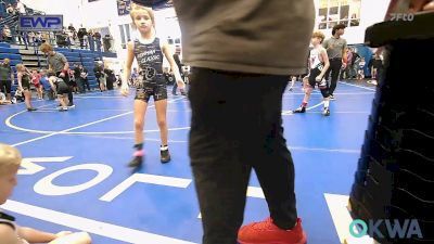 61 lbs Round Of 16 - Asher Stinson, Pauls Valley Panther Pinners vs Laneigh Jo Cartwright, Midwest City Bombers Youth Wrestling Club