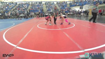 105 lbs Quarterfinal - Emily Hargrove, Mannford Pirate Youth Wrestling vs Paityn McCann, Lady Outlaw Wrestling Academy