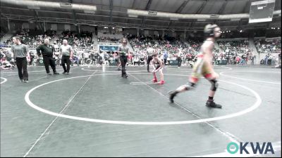 70 lbs Round Of 16 - Ivan Russell, Eufaula Ironheads Wrestling Club vs Hollis Federico, Muskogee Rougher Youth Wrestling