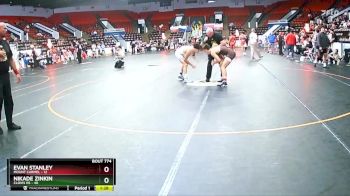 130 lbs Semifinal - Nikade Zinkin, Clovis HS vs Evan Stanley, Mount Carmel