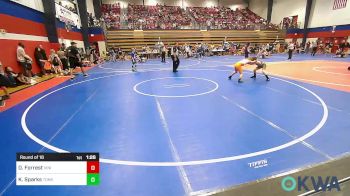 80 lbs Round Of 16 - Declan Forrest, Vinita Kids Wrestling vs Kruse Sparks, Tonkawa Takedown Club