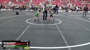 50 lbs Cons. Round 2 - Anthem Tilford, Derby Wrestling Club vs Fallon Leonard, Maize Wrestling Club