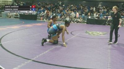 160 lbs Round Of 32 - Janiya Johnson, TN vs Christal Desir, FL
