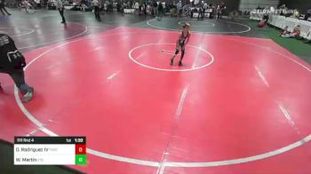 57 lbs Rr Rnd 4 - Oziel Rodriguez IV, Fort Lupton vs Wesley Martin, 2tg