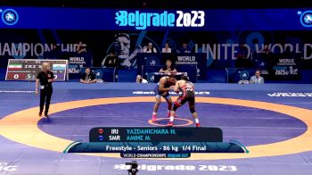 86 kg 1/4 Final - Hassan Aliazam Yazdanicharati, Iran vs Myles Nazem Amine, San Marino