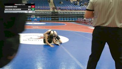 113 lbs Round 2: Quarterfinals - Grayson Richards, West Laurens vs Lioandro Diaz, Gilmer County