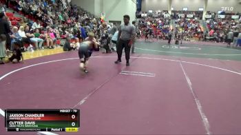 70 lbs Quarterfinal - Cutter Davis, Arab Youth Wrestling vs Jaxson Chandler, Panther Wrestling Club