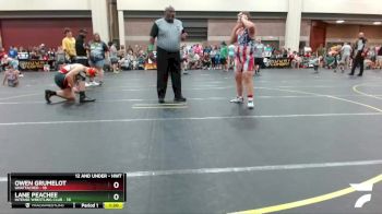 Round 3 - Lane Peachee, Intense Wrestling Club vs Owen Grumelot, Unattached