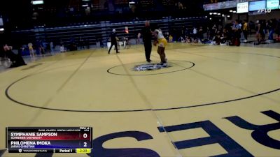 191 lbs Cons. Semi - Philomena Imoka, Jarvis Christian vs Symphanie Sampson, Schreiner University