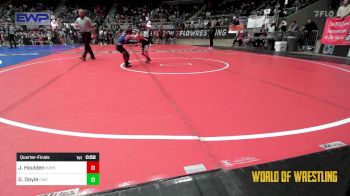 55 lbs Quarterfinal - Jett Houlden, Haysville Wrestling Club vs Garrett Doyle, Cowboy Wrestling Club