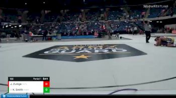 160 lbs Champ. Round 1 - Kurt Smith, Hononegah vs Jovany Zuniga, Fenton