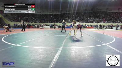 92 lbs Round Of 32 - Jack Spence, Blackwell vs Rowdy Ash, Sand Springs Jr High