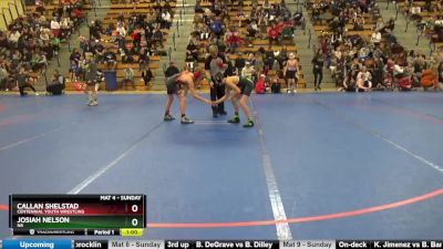 95 lbs Cons. Round 2 - Josiah Nelson, N8 vs Callan Shelstad, Centennial Youth Wrestling