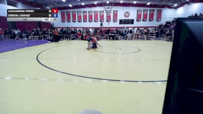 160 lbs Quarterfinals (8 Team) - Cristal Chavez, Bakersfield College vs Alexandria Perez, Palomar College