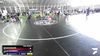 71 lbs Cons. Round 2 - Dylan Duelfer, AK vs Lucas Schwartz, ID