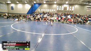 115 lbs Quarterfinal - Delanie Knight, Sanderson Wrestling Academy vs Gracie Gardiner, Uintah Jr High Wrestling