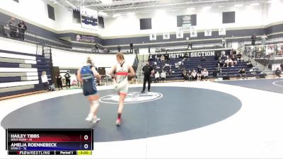 140 lbs Round 1 (4 Team) - Hailey Tibbs, Gold Rush vs Amelia Roennebeck, Utah 2