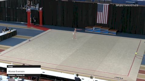 Alyssa Evanson - Hoop - 2021 Rhythmic Elite Qualifier