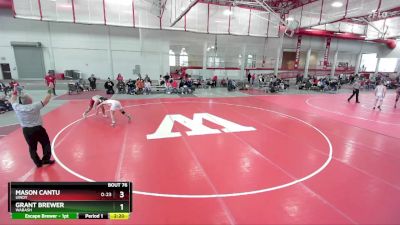 157 lbs Cons. Round 2 - Grant Brewer, Wabash vs Mason Cantu, UIndy