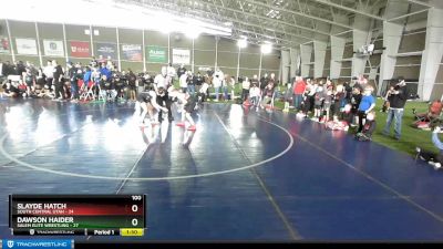 100 lbs Champ Round 1 (16 Team) - Slayde Hatch, South Central Utah vs Dawson Haider, Salem Elite Wrestling