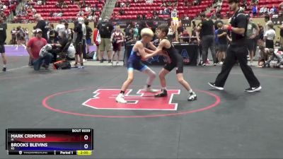 78 lbs Quarterfinal - Mark Crimmins, IA vs Brooks Blevins, KS