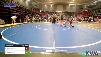 43 lbs Semifinal - Kannon Zappone, Barnsdall Youth Wrestling vs Tripp Cooper, Collinsville Cardinal Youth Wrestling