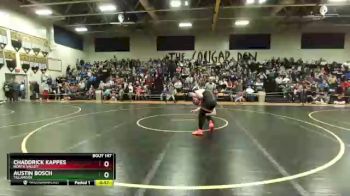 160 lbs Cons. Round 1 - Chaddrick Kappes, North Valley vs Austin Bosch, Tillamook