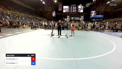 120 lbs Cons 32 #1 - Riley Sumner, MO vs Rene Cordero, CA