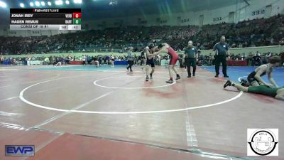 130 lbs Consi Of 16 #1 - Jonah Irby, Verdigris vs Hagen Remus, Bartlesville JH