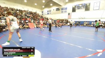 165 lbs Champ. Round 1 - Ryan Hanson, Team SoCal WC vs Alexander Galves, Redondo Union High School Wres