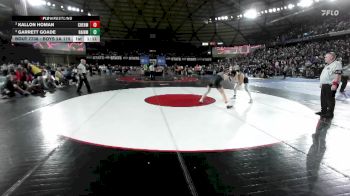 Boys 2A 175 lbs Semifinal - KALLON HOMAN, W. F. West vs Garrett Goade, Bainbridge