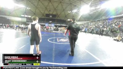 113 lbs Quarterfinal - David Wiehle, Mat Demon Wrestling Club vs Grady Zanickrowsky, NWWC