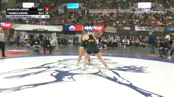 G - 190 lbs 5th Place Match - IsaBela Rangel, Belgrade (Girls) vs Brooklen Larsen, Billings West (Girls)