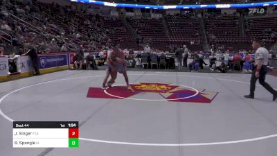 189 lbs Round Of 32 - Jason Singer, Faith Christian vs Britton Spangle, Glendale